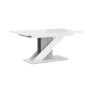 Table à manger contemporain 120 cm blanc