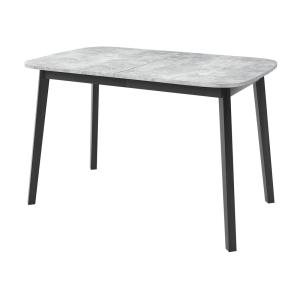 Table à manger contemporain 130 cm gris / noir