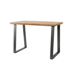 Table à manger contemporain 135 cm noir / bois