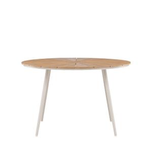 Table à manger de jardin 4 personnes en aluminium pieds bei…