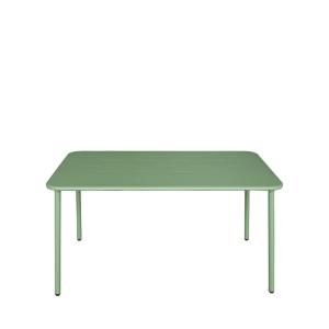 Table à manger de jardin 4 personnes en métal - Vert