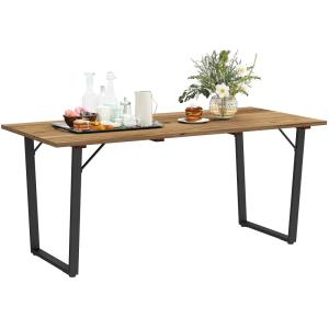 Table à manger de jardin pour 6 personnes trou de parasol a…