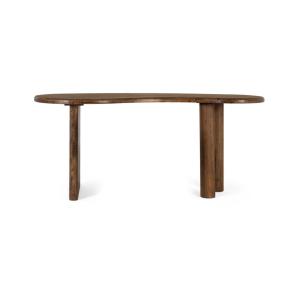 Table à manger de style rustique en bois de teck