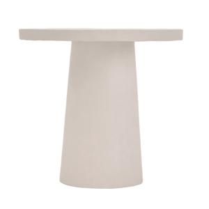 Table à manger du microciment couleur blanc 160 cm