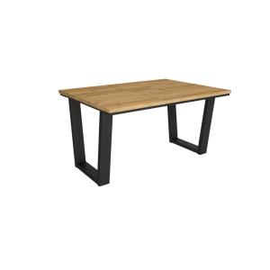 Table à manger effet bois de chêne 140x90x74cm