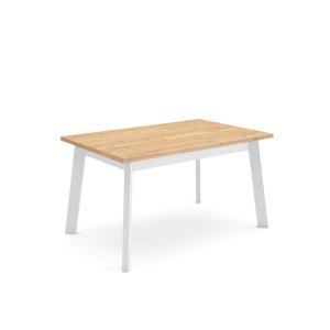 Table à manger effet bois de chêne 140x90x75cm