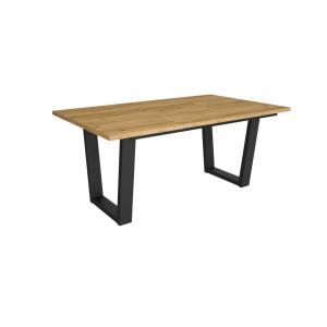 Table à manger effet bois de chêne 167x90x74cm