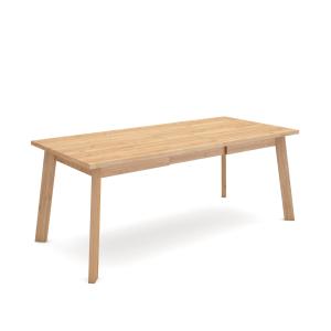 Table à manger effet bois de chêne 194x90x75cm