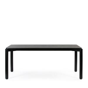 Table à manger en bois 180x100cm noir
