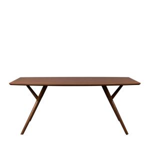 Table à manger en bois 180x90cm bois foncé