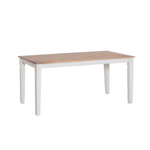Table à manger en bois blanc 180x90 cm