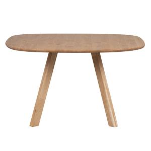 Table à manger en bois clair FSC 130x130cm