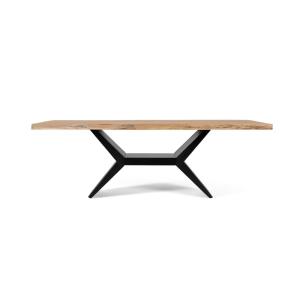 Table à manger en bois d'acacia massif 220 cm