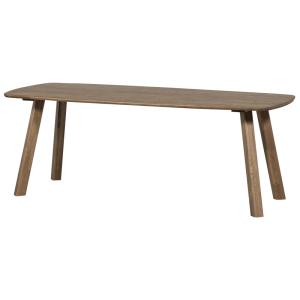 Table à manger en bois de chêne 4 personnes marron