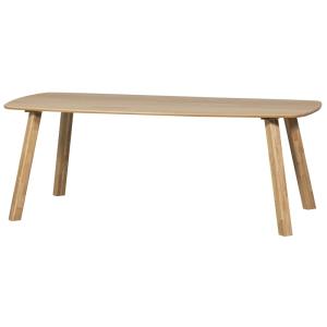 Table à manger en bois de chêne 4 personnes transparent