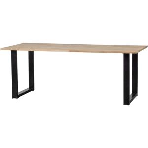 Table à manger en bois de chêne 6-8 personnes, Ø220 cm