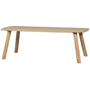 Table à manger en bois de chêne 6 personnes marron
