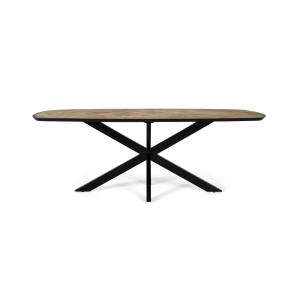 Table à manger en bois de manguier aux coins arrondis 220 c…