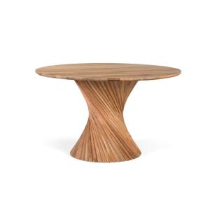Table à manger en bois de manguier faite à la main