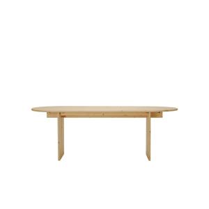 Table à manger en bois de sapin beige, 200 cm
