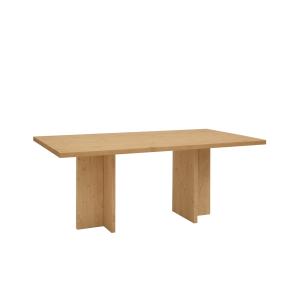 Table à manger en bois de sapin marron clair 160x75cm