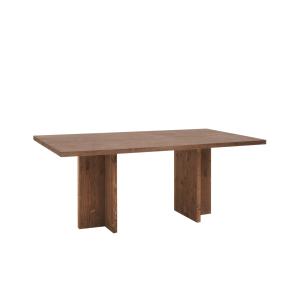 Table à manger en bois de sapin marron foncé 180x75cm