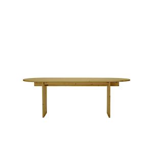 Table à manger en bois de sapin naturel, 220 cm
