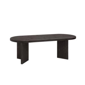 Table à manger en bois de sapin noir 160x75cm