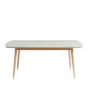 Table à manger en bois et céramique 180x90cm