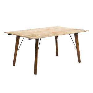 Table à manger en bois marron 160 cm