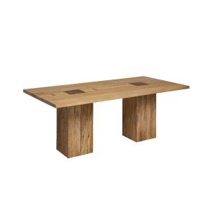 Table à manger en bois marron 200x100 cm