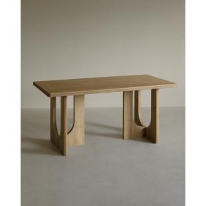 Table à manger en bois massif de peuplier 160x80cm