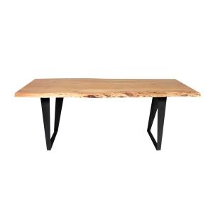 Table à manger en bois noir 200 cm