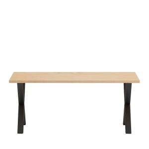 Table à manger en bois piètement en X 180x90cm bois clair