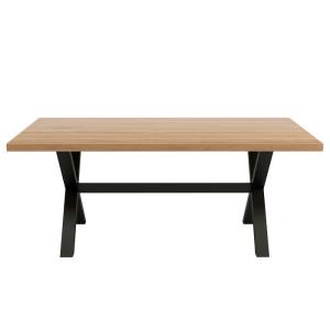 Table à manger en chêne et hêtre massif L180 cm
