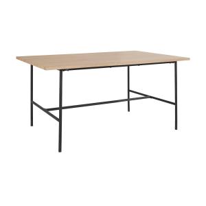 Table à manger en effet chêne noir 6 personnes L160