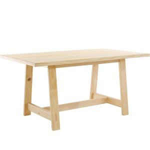 Table à manger en effet pin 6 personnes L160