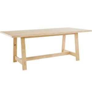Table à manger en effet pin 8 personnes L200