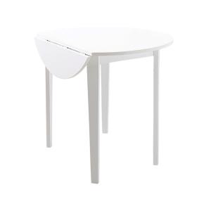 Table à manger en effet pin blanc 4 personnes 92x54