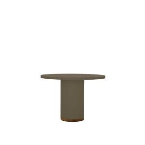 Table à manger en microciment couleur terre, 110 cm