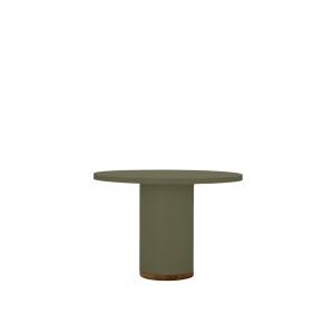 Table à manger en microciment vert olive, 110 cm