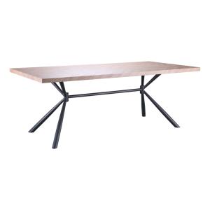 Table à manger en motif chevrons effet chêne 8 personnes L2…