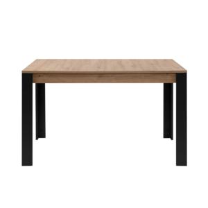 Table à manger extensible 100-150x80x75 cm décor chêne et n…