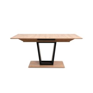 Table à manger extensible 160-200x90x76 cm décor chêne et n…