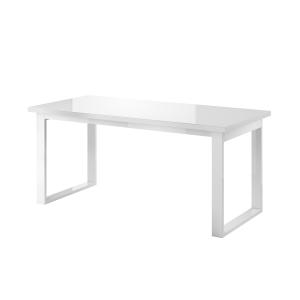 Table à manger extensible 6 à 8 places stratifiés blanche