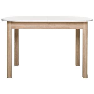 Table à manger extensible blanc/effet chêne 4/6 personnes 1…