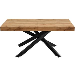 Table à manger extensible décor bois 4/8 personnes