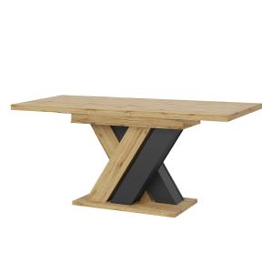 Table à manger extensible effet bois 119–159 cm