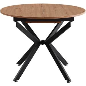 Table à manger extensible effet bois 4/6 personnes