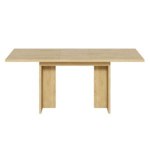 Table à manger extensible effet chêne 140–180 cm pour 6 à 8…